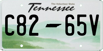 TN license plate C8265V