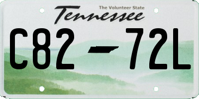 TN license plate C8272L
