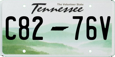 TN license plate C8276V