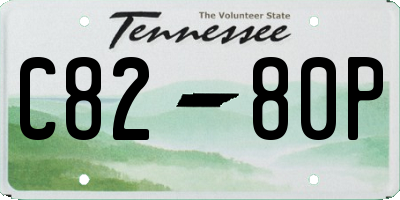 TN license plate C8280P