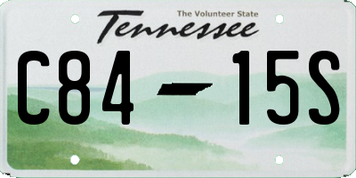 TN license plate C8415S
