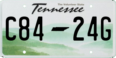 TN license plate C8424G
