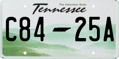 TN license plate C8425A