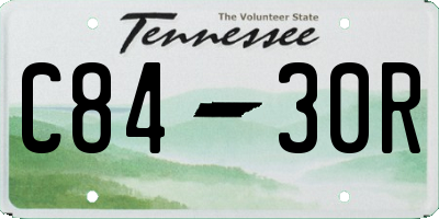 TN license plate C8430R