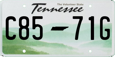 TN license plate C8571G