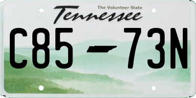 TN license plate C8573N