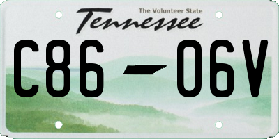 TN license plate C8606V