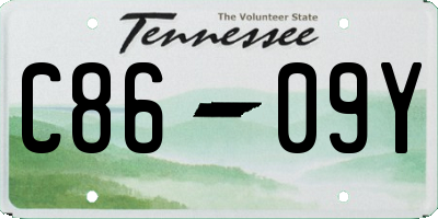 TN license plate C8609Y