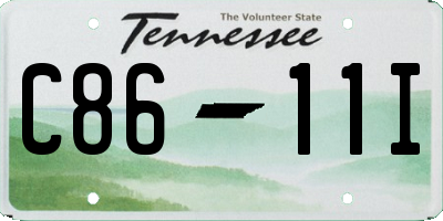 TN license plate C8611I