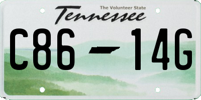 TN license plate C8614G