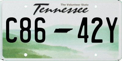 TN license plate C8642Y
