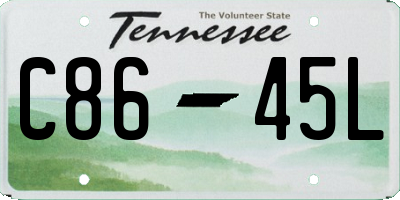 TN license plate C8645L
