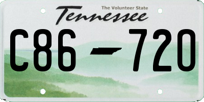TN license plate C8672O