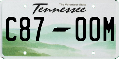 TN license plate C8700M