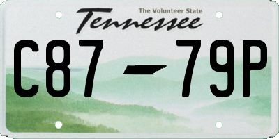 TN license plate C8779P