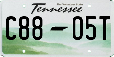 TN license plate C8805T