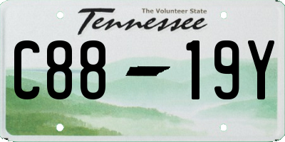 TN license plate C8819Y