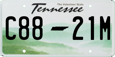 TN license plate C8821M