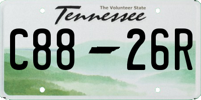TN license plate C8826R
