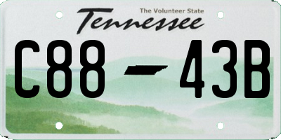 TN license plate C8843B