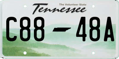 TN license plate C8848A