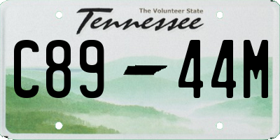TN license plate C8944M