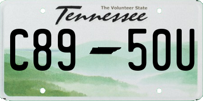 TN license plate C8950U