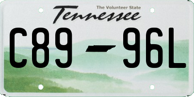 TN license plate C8996L