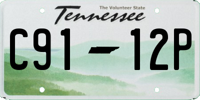 TN license plate C9112P