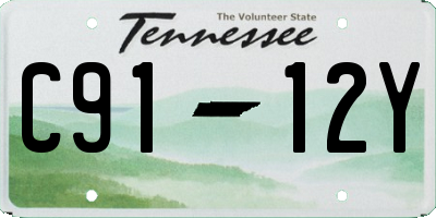 TN license plate C9112Y