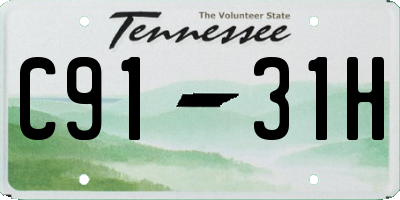 TN license plate C9131H