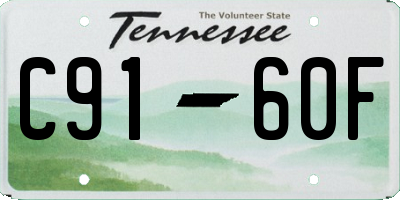 TN license plate C9160F