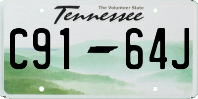 TN license plate C9164J