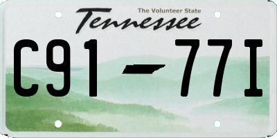 TN license plate C9177I