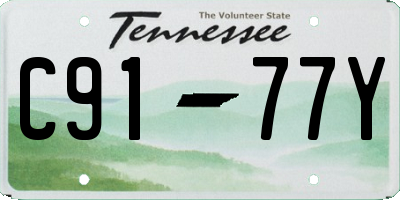 TN license plate C9177Y