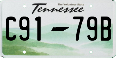 TN license plate C9179B