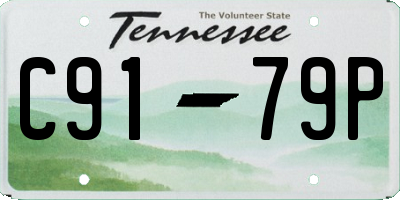 TN license plate C9179P