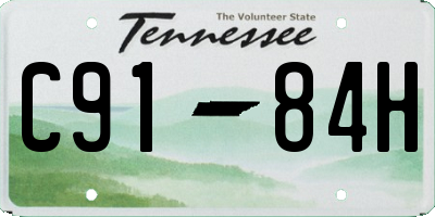 TN license plate C9184H