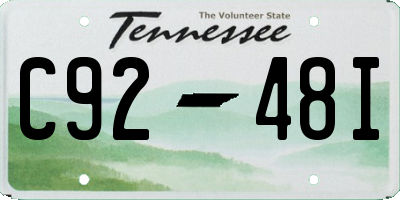 TN license plate C9248I