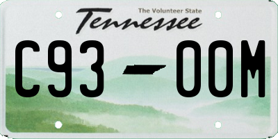 TN license plate C9300M