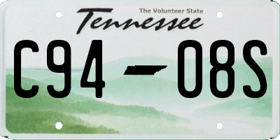 TN license plate C9408S