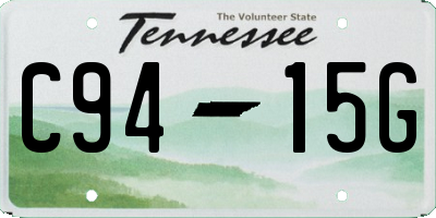 TN license plate C9415G