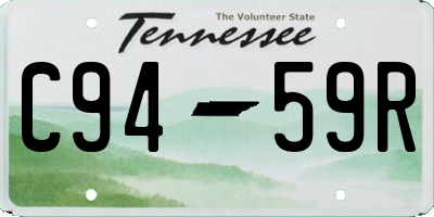 TN license plate C9459R