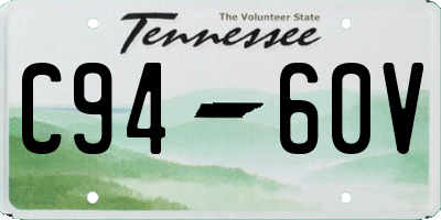 TN license plate C9460V