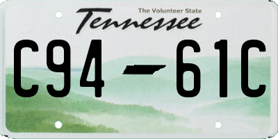TN license plate C9461C