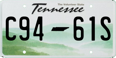 TN license plate C9461S