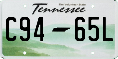TN license plate C9465L