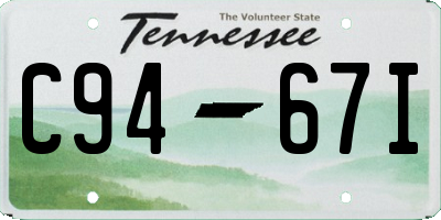 TN license plate C9467I