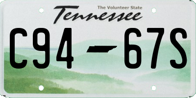 TN license plate C9467S