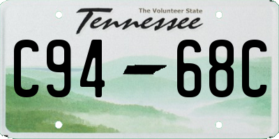 TN license plate C9468C